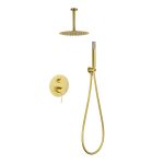 Conjunto Ducha Empotrada Monomando Palau Oro Cepillado Imex