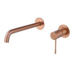 Grifo Lavabo Empotrado Bless Oro Rosa Cepillado Imex