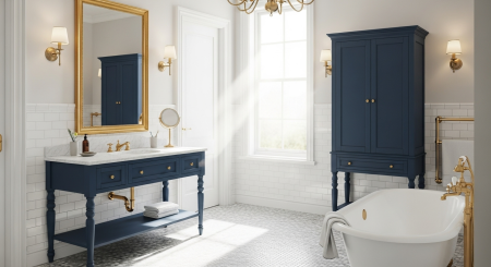 Muebles de baño con patas tendencia clásica que regresa